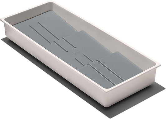 OXO Caddy, Spice Drawer Organizer, White | Good Grips | Compact | Pack of 4