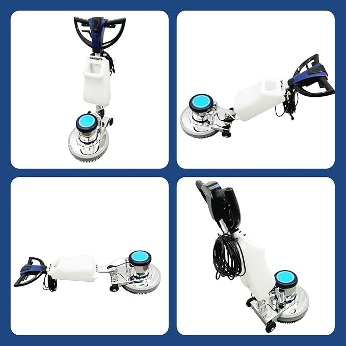 110V Floor Polishing Machine, Commercial and Industrial Floor Buffer, 18" Heavy Duty Multi-functional Carpet Scrubber