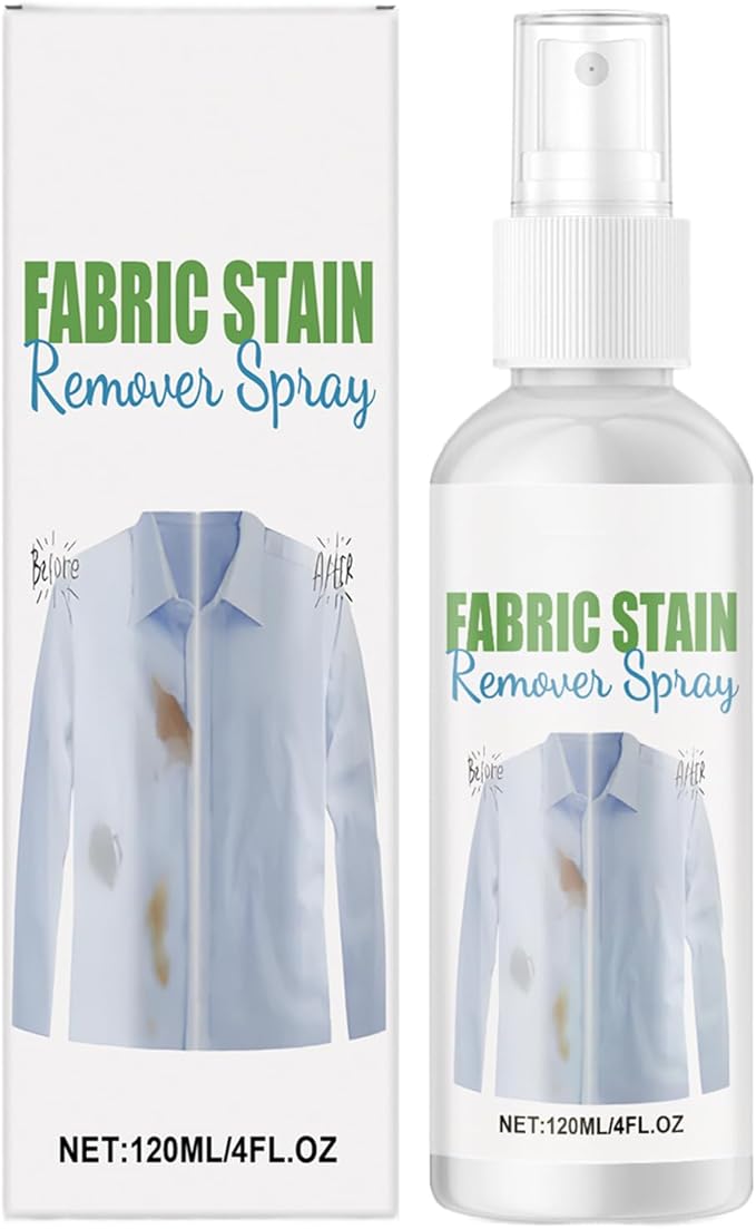 Stain Remover For Clothes, Scented Cleaner Spray, 120ml, Fabric Cleaner, Clothing Spray, Fast Acting Cleaning Formula, For Wine, Coffee, Juice, Dirt, Everyday Laundry Use
