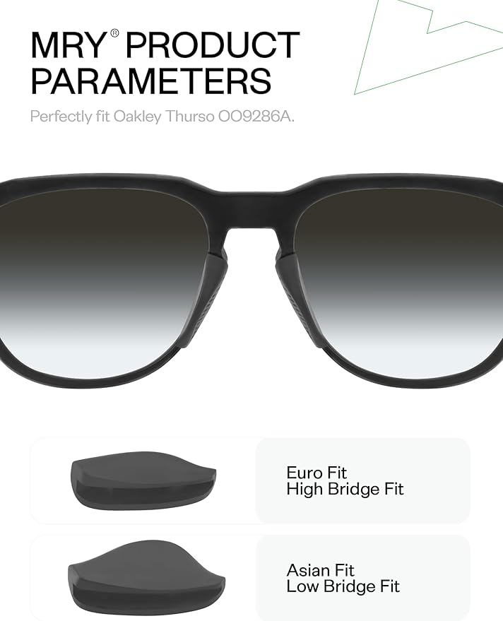 Mryok Replacement Nose Pieces Nose Pads for Oakley Thurso OO9286 / Thurso AF OO9286A Sunglasses - Options