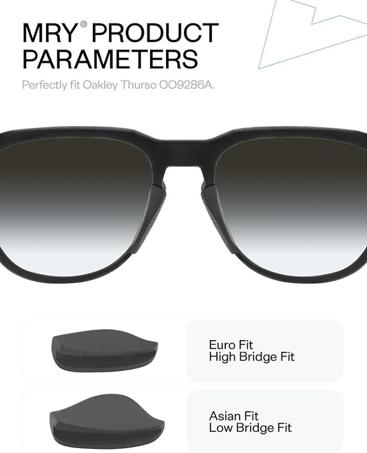 Mryok Replacement Nose Pieces Nose Pads for Oakley Thurso OO9286 / Thurso AF OO9286A Sunglasses - Options