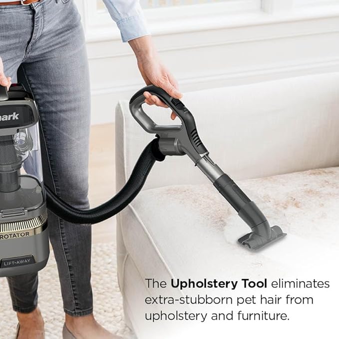 Shark | Upright Vacuum Cleaner for Home | Rotator Lift-Away | No Hair Wrap | HEPA Filter | Lightweight Bagless Vacuum for Pet Hair | LED Headlights For Carpets & Hardwood Floors | Silver | LA502
