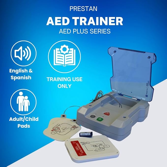 MCR Medical Prestan AED Plus Series, Replacement Pads, & Pack of 10 of CTK3