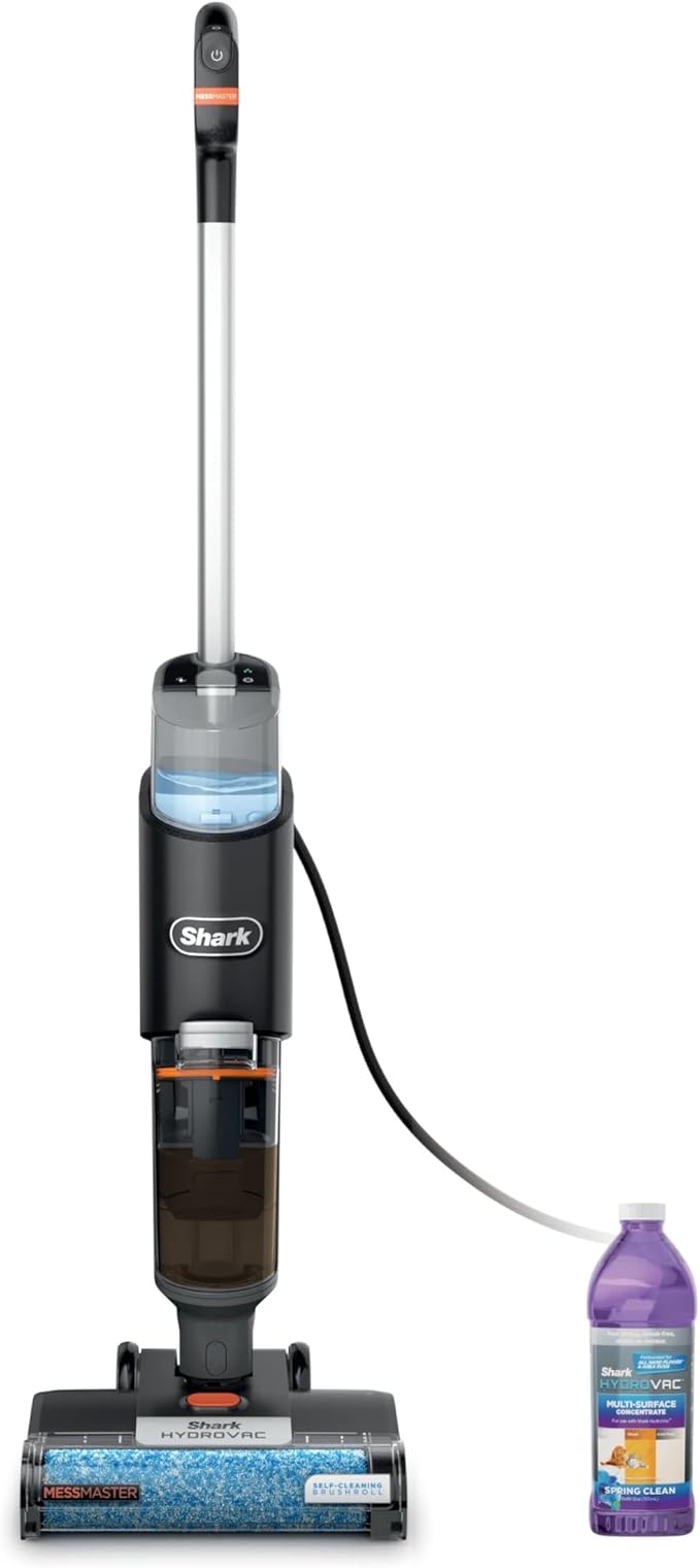 SHARK WD160 HydroVac MessMaster XL 3-in-1 Vacuum, Mop & Self-Cleaning System for Multi-Surface Cleaning, Perfect Hardwood, Tile, Marble, Area Rug (RENEWED)