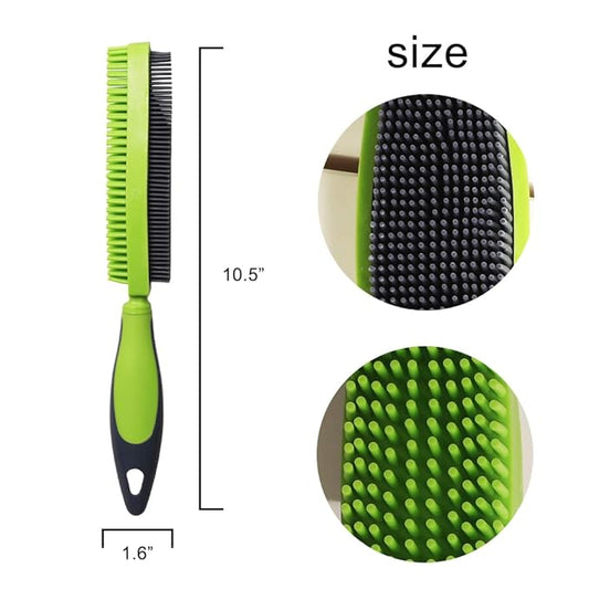 Rubber Pet Hair Removal Brush for Couch Clothes Dog Cat Pet Hair Carpet, Also Used as Dog Cat Bath Brush with Massage Effect