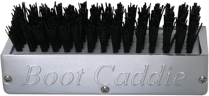 GG Grand General 98990 Chrome Aluminum 7-1/2" (L) x 2-5/8" (H) x 3" (D) Boot Caddies Black Brush