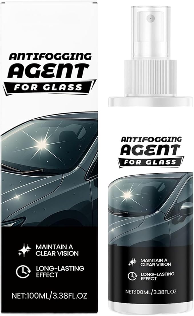 Anti Fog Spray For Glasses - Long-lasting 100ml Auto Defogger - Lens Spray, Car Window Cleaner For Glass Mirrors Trucks Pickups SUVs Bicycle Helmets Truck RV Camping Daily Adventure Vehicle
