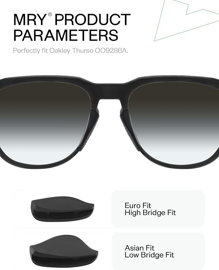 Mryok Replacement Nose Pieces Nose Pads for Oakley Thurso OO9286 / Thurso AF OO9286A Sunglasses - Options