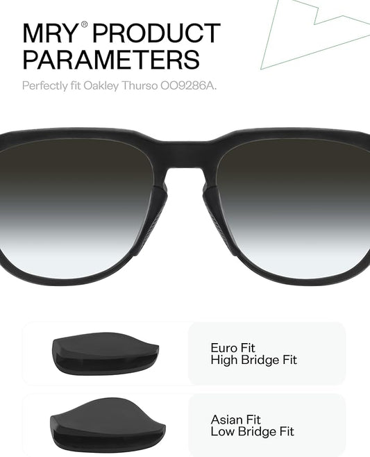 Mryok Replacement Nose Pieces Nose Pads for Oakley Thurso OO9286 / Thurso AF OO9286A Sunglasses - Options