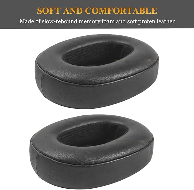 Crusher Evo Earpads Crusher Wireless Replacement Pads, OEM Quality Hesh ANC Ear Cushions Cups Compatible with Skullcandy Crusher ANC/Crusher Evo, Hesh 3/Hesh Evo/Hesh ANC, Venue ANC Headphones