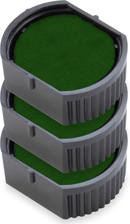 E/R12 Replacement Pad Compatible for 2000 Plus Printer R12 - Water Based - Pack of 3 - Green
