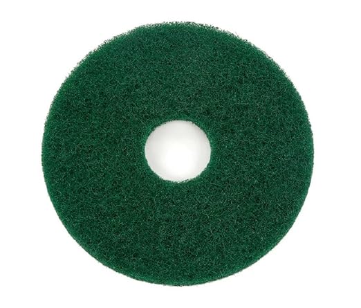 Oreck Commercial 437.056 Cleaning Orbiter Pad, 12" Diameter, For 550MC Orbiter Floor Machine, Green