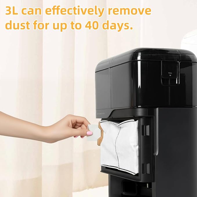 14 Pack Dust Bags Replacement for Eufy E25 Omni / E28 Omni Vacuum Robot All in One Cleaning Station, 3L Large Capacity Auto Seal Replacement Bag Vacuum Station Accessories