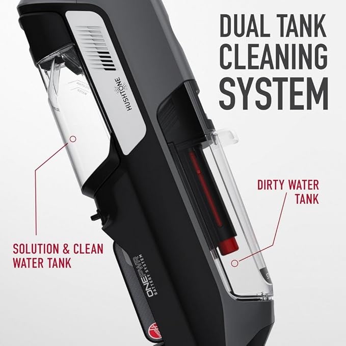 Hoover ONEPWR Streamline Cordless Hard Floor Cleaner Machine, Portable Floor Cleaning Machine, Self Cleaning System, Wash and Dry Mode, Ideal for Hardwood, Luxury Vinyl, Tile and More