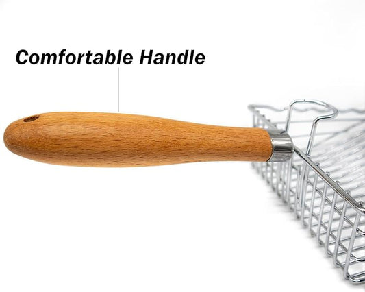 Cat Litter Scoop, Kitty Litter Scooper Metal, Deep Shovel, Wood Handle, Litter Box Fast Sifting for Cats and Kittens