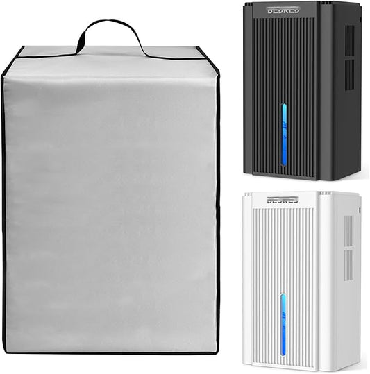 Dehumidifier Dust Cover Heavy Duty 600D Nylon Antistatic Waterproof Convenient Protective Case for Compatible with Dehumidifier CT11 for Home,95OZ (Silver)