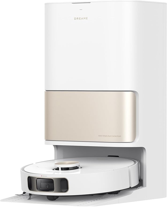 DREAME L10s Pro Ultra Heat Robot Vacuum and Mop Combo, Mop Extend, 7000Pa Suction, Auto Robot Care and Maintenance, 136°F Hot Water Mop Self-Cleaning, Obstacle Avoidance, Ideal for Hair, Carpets