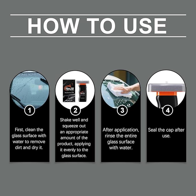 Window Cleaner Tool, 100g Oil Film Removal Brush, Anti-Fog Deep Cleaning Cream for Windshield, Mirror, Safety Rain Driving, Vehicle, Truck, SUV, Auto