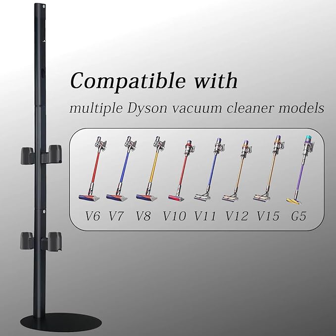 Vacuum Stand Compatible with V7 V8 V9 V10 V11 V15 Gen5(Max.11 Accessories),Metal Storage-Bracket-Holder-Stand-Organizer Easy-Access Storage docking station