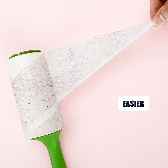 4.6 inch Giant Lint Roller Refills Only Compatible with Evercare Giant Lint Rollers and T Handle Pet Hair Roller, 50% More Pickup, 60 Sheets per Refill, 6 Pack, 360 Sheets Total