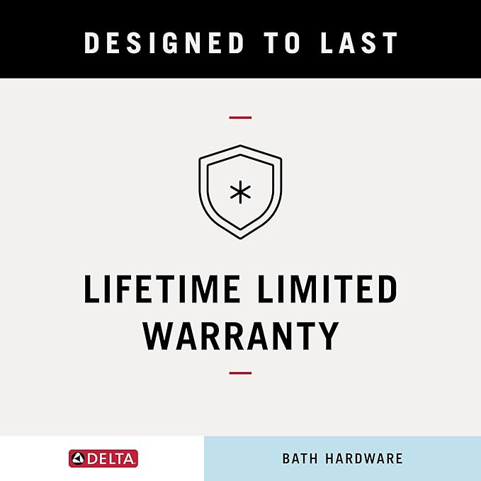 Delta Dryden (1-Pack) Towel Hooks Brilliance Stainless Steel Double Bathroom Hooks Wall Mounted for Robes & Towels Hand Towel Hook Holder Kitchen, Bathroom Accessories 75135-SS