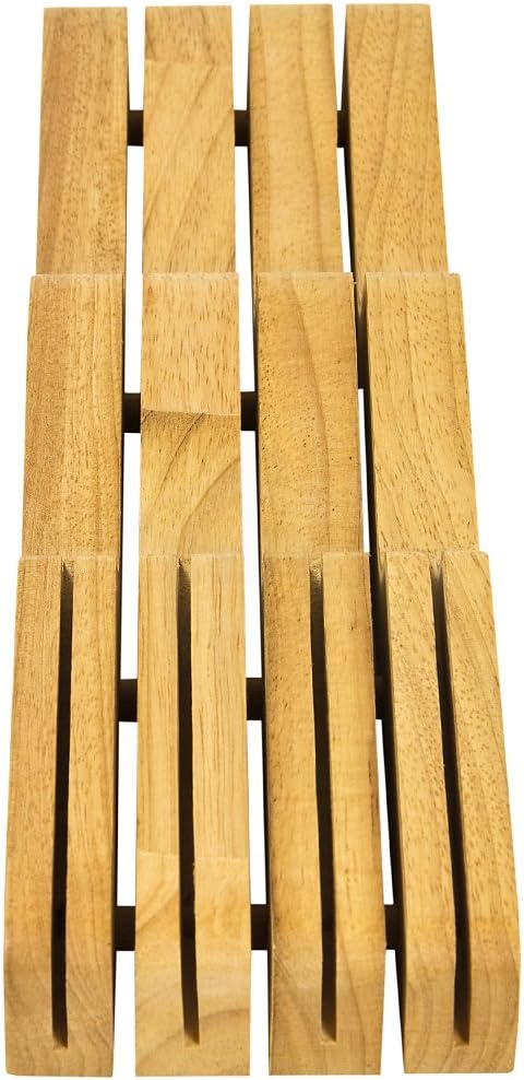 WÜSTHOF 7-Slot In Drawer Knife Storage, Natural Wood