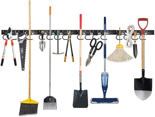 Twinkle Star Garage Tool Organizer Wall Mount, Mop Broom Holder, Wall Holders for Tools, 4 Pack