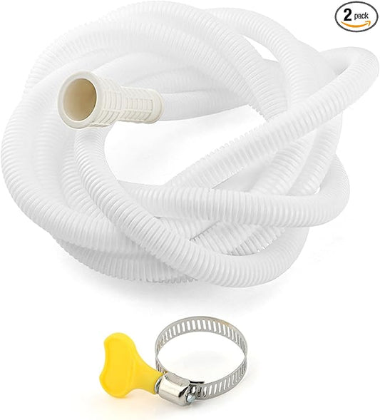 Dehumidifier Drain Hose with Cuttable Rubber Adapter and Connect Clamp, Air Conditioner Drain Hose, Universal Flexible AC and Dehumidifier Replacement Hose(Color:4m/13.12ft)