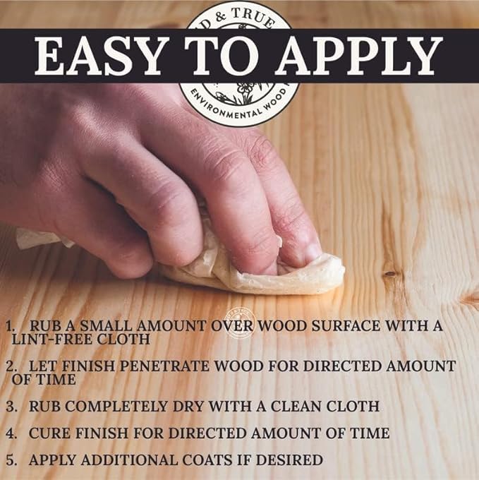 Tried & True Superior Varnish Oil Wood Finish & Sealer, 8 oz. - Natural Pine Resin & Linseed Oil, Ideal for Interior Furniture, Tables, Countertops - Food Safe, Scratch Resistant & Durable