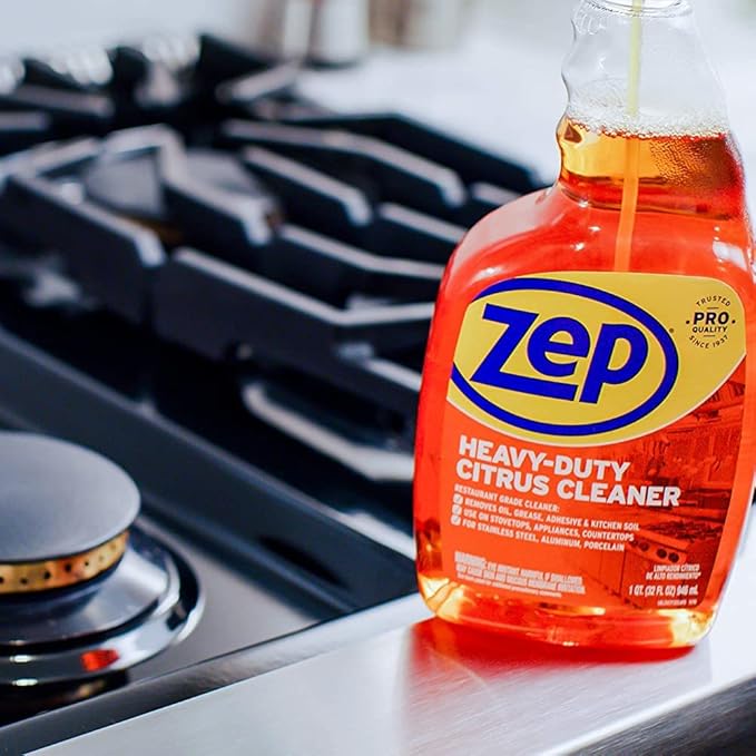 Zep Heavy-Duty Citrus Cleaner - 32 Ounces (Case of 12) ZUCIT32 - Removes Oil, Grease, Adhesive and Kitchen Soil…
