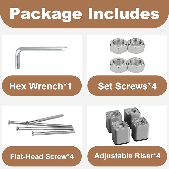 4 Packs 5879 Dehumidifier Riser Kit Compatible with Aprilaire Models E070, E080, E100, E130, 1820, 1830, 1850, 1852, 1870, 1872, Fit for Crawl Space, Basement and Whole-House