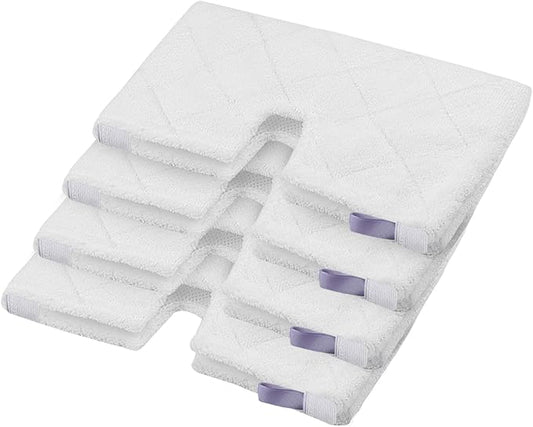 S3501 S3601 Steam Mop Replacement Pads Compatible with Shark Steam Pocket Mop, Vacmop Replacement Pads for Shark Steamer Pads S3500 Series S3501 S3601 S3550 S3601D S3901 S3801 S3801CO, White