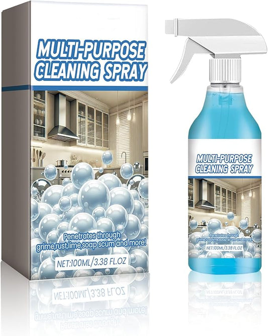 2025 Upgraded Splash Spray All-Purpose Cleaner Foam Tablets, Heavy-Duty Degreaser for Stove, Oven, Kitchenware, Grease & Grime Remover with Spray Bottle Kit (1)