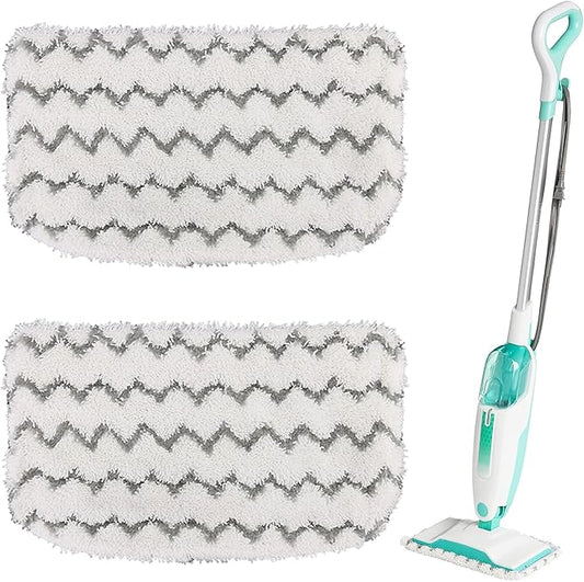2 Pack Thickened Shark Steam Mop Replacement Pads, Durable Microfiber Mop Pads Compatible with Shark S1000/S1000A/S1000C/S1000WM/S1001C, Washable Pads for Pet Owners and Families with Kids