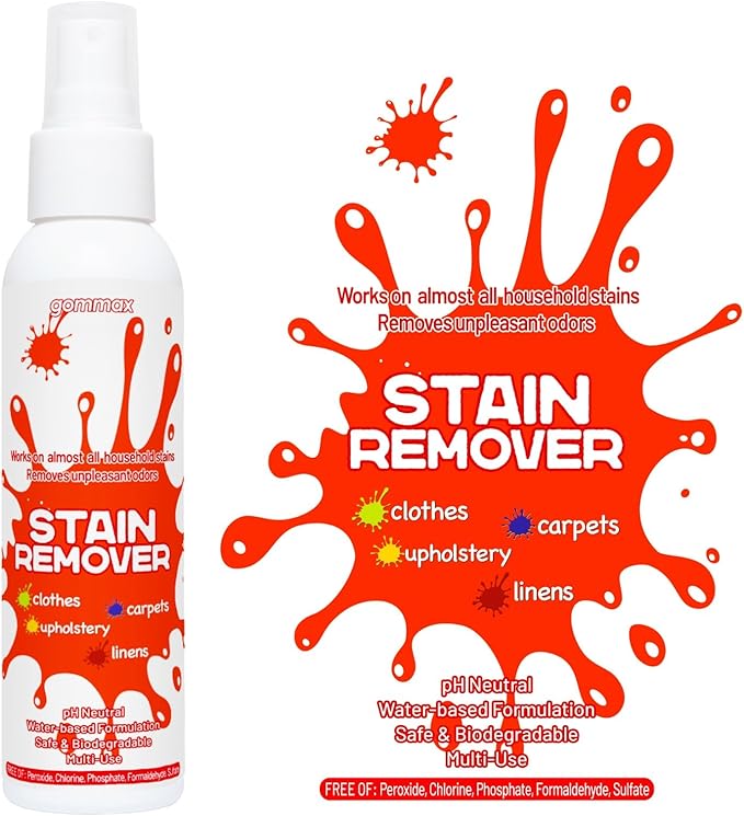 Multi-Use Stain Remover Spray, pH Neutral Formula for Clothes, Carpets, Upholstery and Linens, Water-Based Safe Formula for Baby Clothes (1)