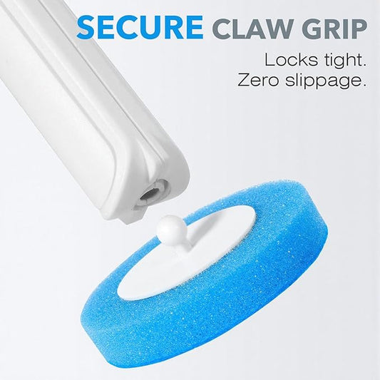 2-Pack Disposable Toilet Brush & Wand Kit, Wall-Mounted Auto-Closing Caddies with 60 Refills, Deep Cleaning System with Pre-Loaded Scrubber for Rust & Hard Water - Mess-Free Modern Design