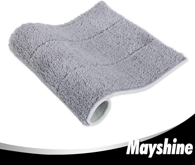 MAYSHINE 6 Pack Microfiber Head Flip Mop Refill Washable Pads Cleaning Replacement for Wet Mop and Dry Dust Mop, Machine Washable, 15.4 X 8.8 Inches, All Surface Cleaning