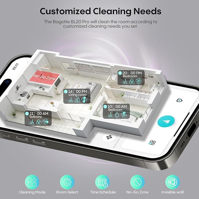 Robot Vacuum and Mop, Robotic Vacuum with Mapping, Self-Emptying Station for 90 Days Hands-Free Cleaning, LiDAR Navigation, No-Go Zones, Wi-Fi/App/Alexa Voice Control, for Carpets and Hard Floors