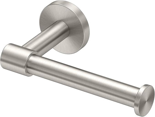 Gatco 4673 Reveal Euro Toilet Paper Holder, Satin Nickel | Wall Mounted 7.13" W Euro Style Toilet Tissue Holder for Bathroom