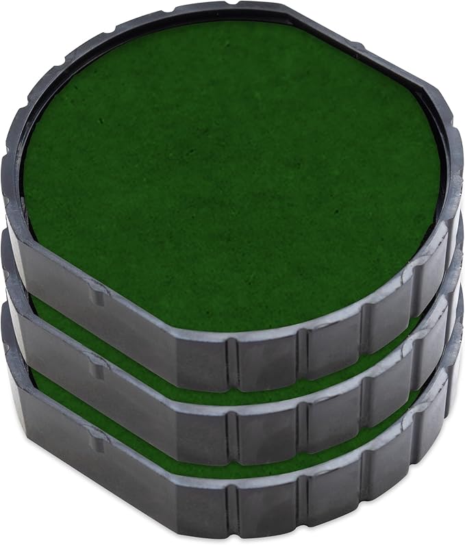 E/R30 Replacement Pad Compatible for 2000 Plus Printer R30 - Water Based - Pack of 3 - Green