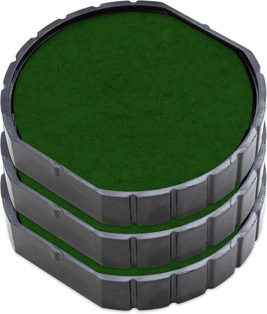 E/R30 Replacement Pad Compatible for 2000 Plus Printer R30 - Water Based - Pack of 3 - Green