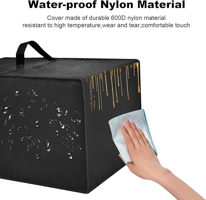 Dehumidifier Dust Cover Heavy Duty 600D Nylon Antistatic Waterproof Convenient Protective Case for Compatible with Dehumidifier CT11 for Home,95OZ (Black)