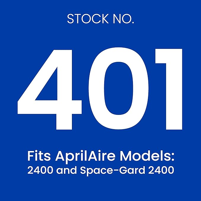 AprilAire 401 Replacement Furnace Filter for AprilAire 2400, Space-Gard 2400 Whole-House Air Purifiers - MERV 10, 16x25x6 Air Filter (Pack of 2)