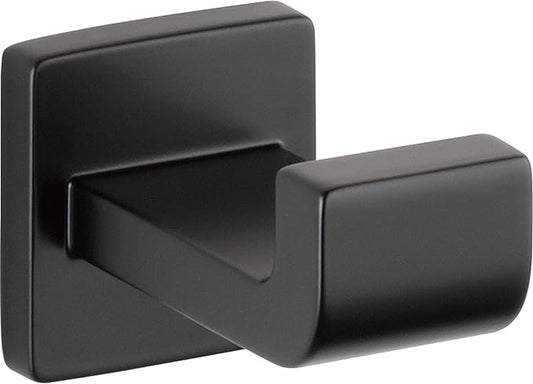 Delta Ara (1-Pack) Towel Hooks Matte Black Single Bathroom Hooks Wall Mounted for Robes & Towels Hand Towel Hook Holder Kitchen, Bathroom Accessories 77535-BL