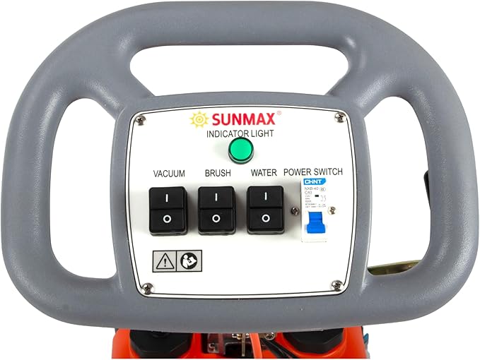 RT15AC 14“ Walk Behind Floor Scrubber Dryer Machine for Industrial Commercial Use, 4-Gal Tank, 26-ft Power Cord