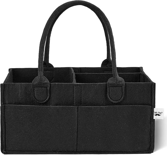 Mr. Pen Baby Diaper Caddy - Black Car Diaper Organizer, Portable Baby Caddy for Nursery & Changing Table