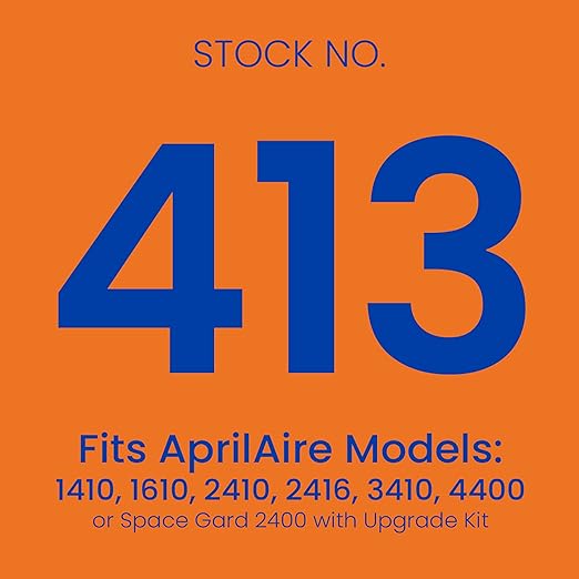 AprilAire 413 Replacement Filter for AprilAire Whole House Air Purifiers - MERV 13, Healthy Home Allergy, 16x25x4 Air Filter (Pack of 8)