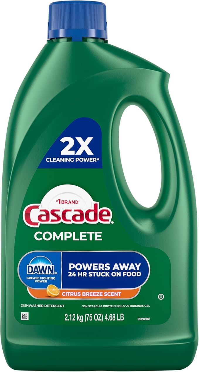 Cascade Complete Gel All-in-1 Dishwasher Detergent - Citrus breeze - 75 oz Packaging May Vary