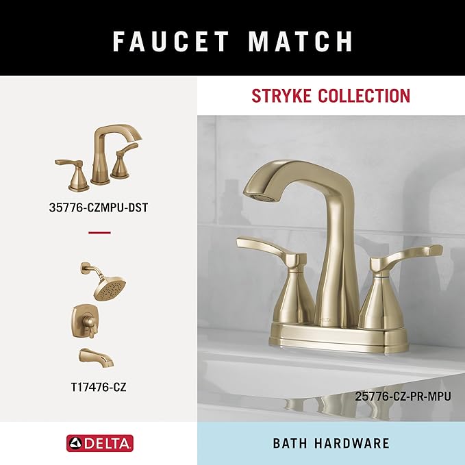 Delta Faucet Stryke 18 inch Towel Bar, Champagne Bronze, Bathroom Accessories, 77618-CZ