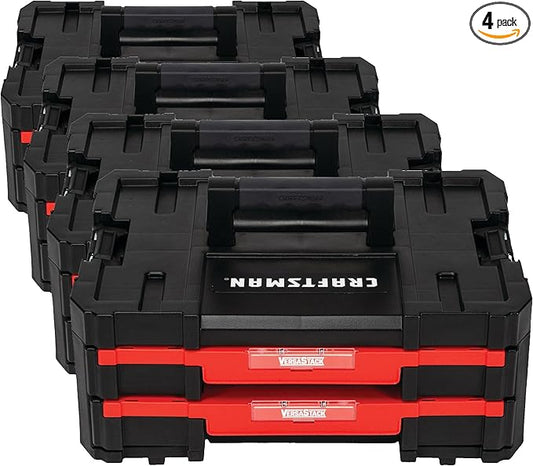 CRAFTSMAN Plastic Tool Box With Drawers, Organizer and Storage (CMST17804) (Pack of 4)